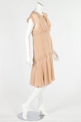 Lot 290 - A Chanel pale pink chiffon dress, modern,...