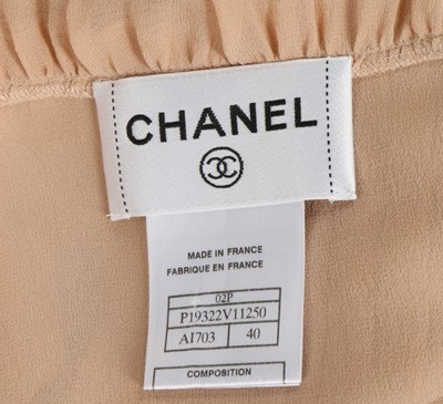 Lot 290 - A Chanel pale pink chiffon dress, modern,...