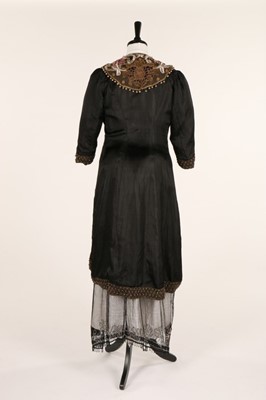 Lot 12 - An embroidered tulle dress, circa 1918,...