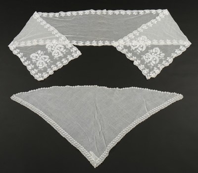 Lot 343 - An interesting group of muslin and white-work...