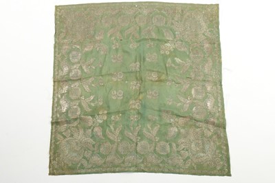 Lot 357 - A group of antique embroidered, woven and...