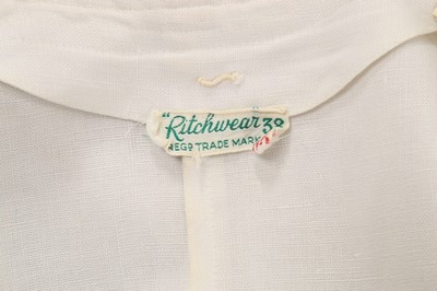 Lot 376 - A 'Ritchwear' white linen tennis dress, 1930s,...