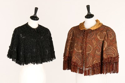 Lot 16 - A paisley wool capelet, circa 1885-90,...