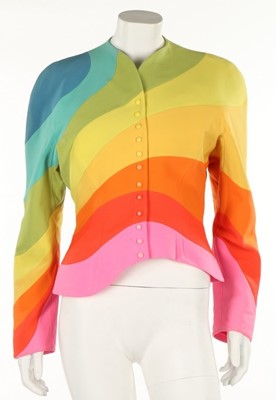 Lot 394 - A Thierry Mugler 'Rainbow' jacket,...