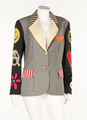 Lot 411 - A Moschino jacket, circa 1993, couture label...