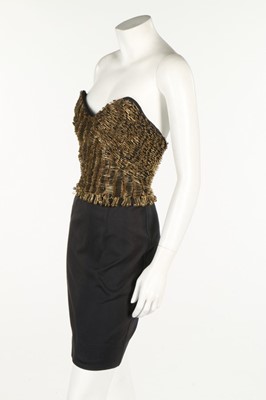 Lot 412 - A Moschino black jersey cocktail dress with...