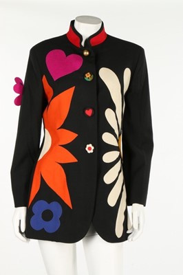 Lot 413 - A Moschino 'Flower Power' jacket, 1990s, with...