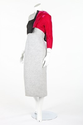 Lot 215 - A Comme des Garcons felted wool dress with a...