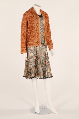 Lot 22 - A printed chiffon dress, circa 1928-30,...