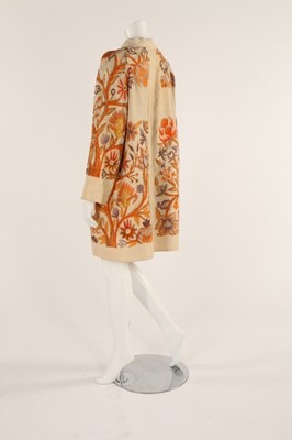 Lot 49 - A late 1920s ivory dress with cutwork bodice,...