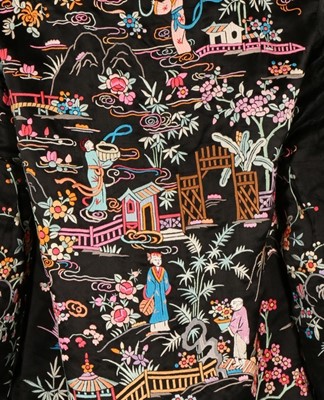 Lot 57 - A Chinese silk jacket, 1930s, embroidered with...