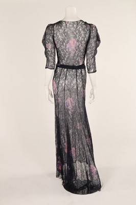 Lot 58 - Three summer dresses, 1930s, one of blue lace,...