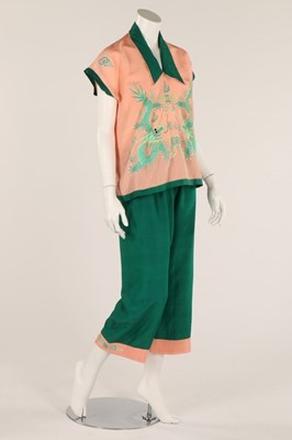 Lot 63 - A pair of green and pink lounging/beach...