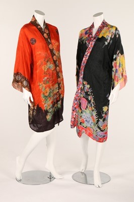 Lot 64 - Four kimonos, late 1920s-early 1930s,...