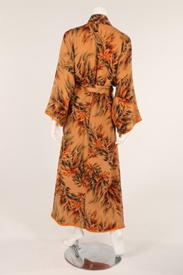 Lot 66 - Three kimonos, 1930s, one full length, printed...