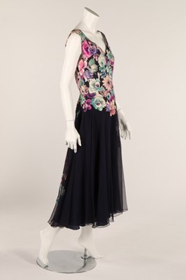 Lot 71 - A 1950s summer dress, with printed floral...