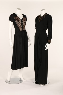 Lot 75 - A group of evening wear, mainly 1940s,...