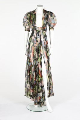 Lot 216 - An Ossie Clark/Celia Birtwell printed chiffon...