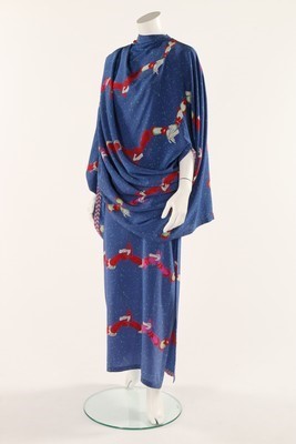 Lot 315 - An early Issey Miyake printed silk ensemble,...