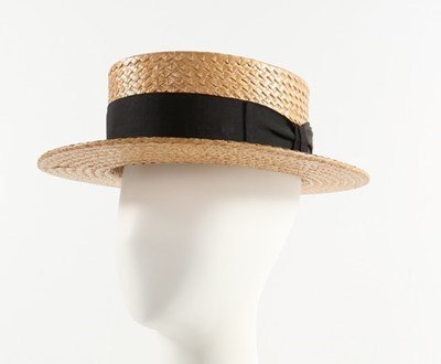 Lot 26 - The Duke of Windsor's straw boater, mid-late...