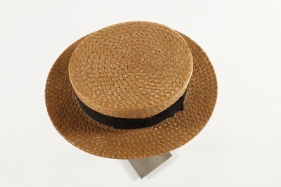 Lot 26 - The Duke of Windsor's straw boater, mid-late...