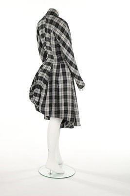 Lot 259 - A rare John Galliano plaid cotton bustled...