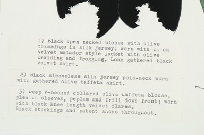 Lot 265 - Three John Galliano fashion sketches 'Winter...