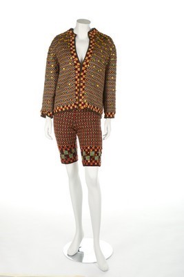 Lot 271 - A Jean-Paul Gaultier knitted jewelled cardigan...