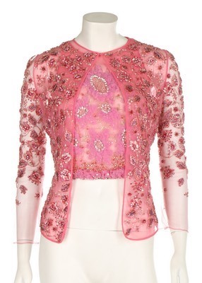 Lot 296 - A Christian Lacroix couture embroidered and...