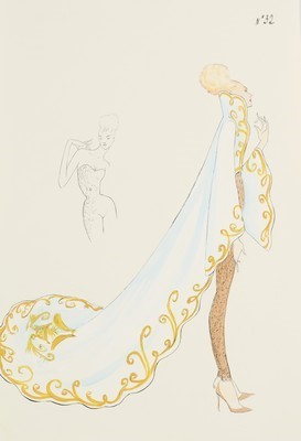 Lot 361 - An Alexander McQueen fashion sketch for his...