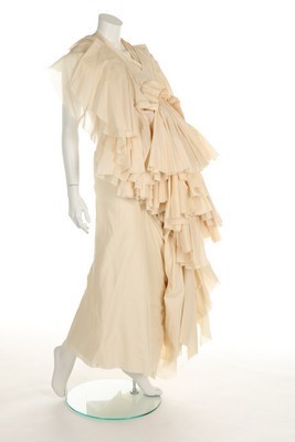 Lot 330 - A fine Comme des Garons layered ivory calico...