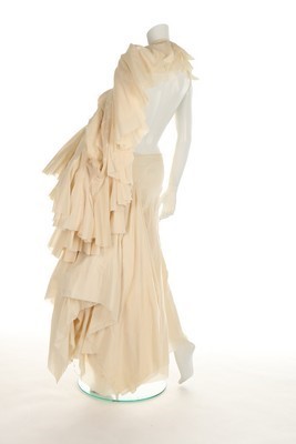 Lot 330 - A fine Comme des Garons layered ivory calico...