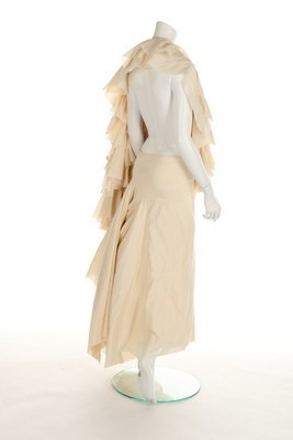 Lot 330 - A fine Comme des Garons layered ivory calico...
