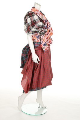 Lot 342 - A good Comme des Garons tartan and floral...