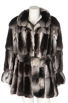 Lot 267 - A Chinchilla fur coat, 1980s or 1990s,...