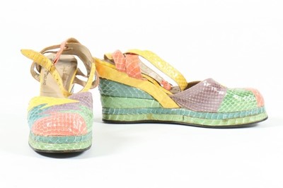 Lot 147 - A pair of Terry de Havilland multi-coloured...