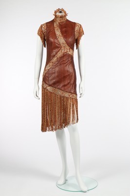 Lot 272 - An Alexander McQueen for Givenchy snakeskin...