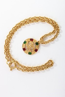 Lot 2 - A Chanel 'byzantine' pendant necklace, 2004,...