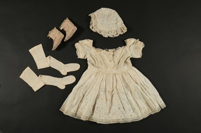 Lot 19 - King Edward VII's infant gown and accessories...