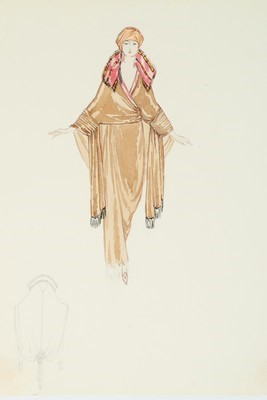 Lot 70 - Four Lucile studio sketches, for two evening...