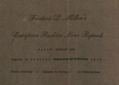 Lot 105 - A rare collection of Frederic L. Milton's...