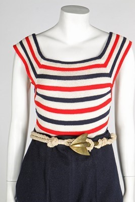 Lot 89 - A rare cruise/beach ensemble, late 1930s,...