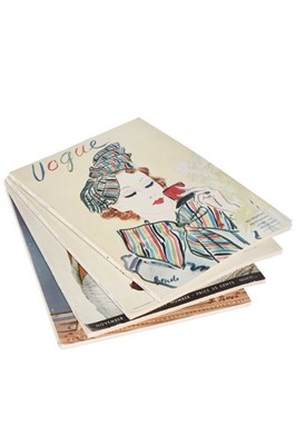 Lot 25 - Four issues of American Vogue, 1935,...
