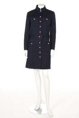 Lot 110 - An Yves Saint Laurent couture navy...