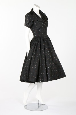 Lot 68 - A Lilli Ann violet tweed coat, mid 1950s, with...