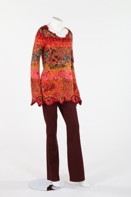 Lot 80 - A Kenzo paisley/floral knit ensemble, circa...