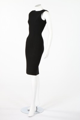 Lot 85 - An Azzedine Alaia black silk/viscose...