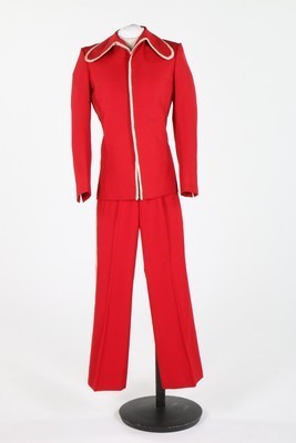 Lot 97 - A Granny Takes a Trip man's red gabardine suit,...