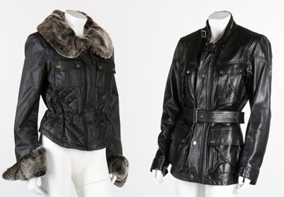 Lot 131 - A Belstaff black leather jacket, modern,...