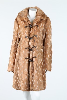 Lot 133 - A Pringle 'bambi'-print rabbbit fur coat with...